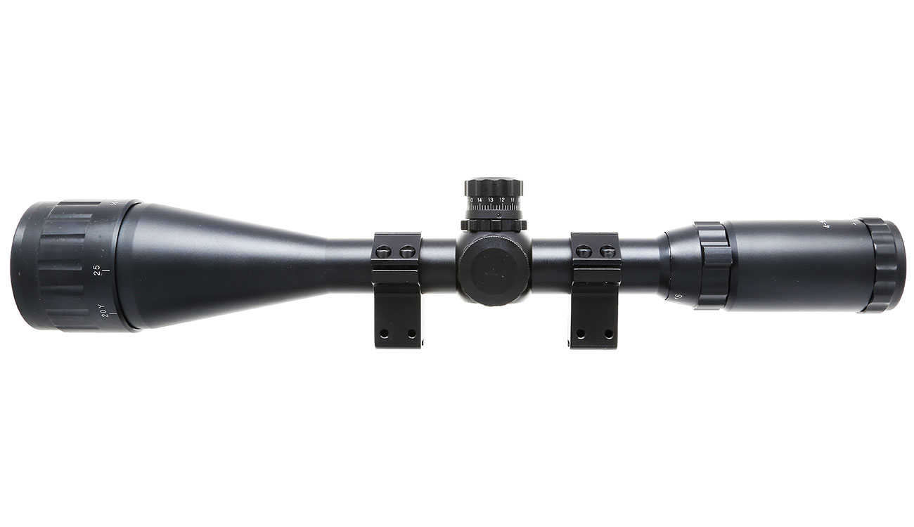 Max Tactical Zielfernrohr 4-16x50 AOE beleuchtet inkl. Ringe für 11 mm Schiene Bild 2
