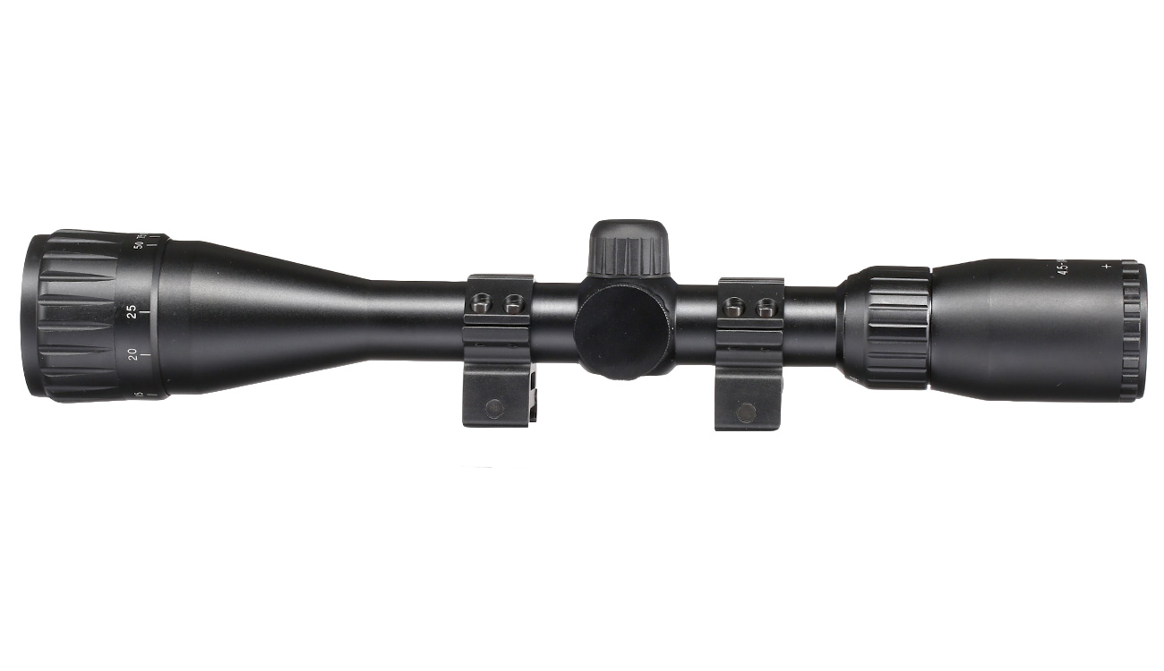 Max Tactical Zielfernrohr 4,5-14x40 AOE beleuchtet inkl. 20 - 22mm Halteringe schwarz Bild 3