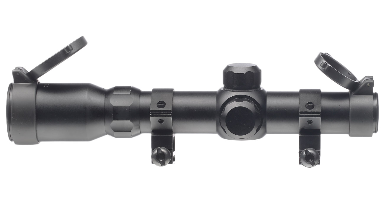 Aim-O 1-4x24 Tactical Zielfernrohr Mil-Dot f. 20-22mm Schienen schwarz AO 3039-BK Bild 3