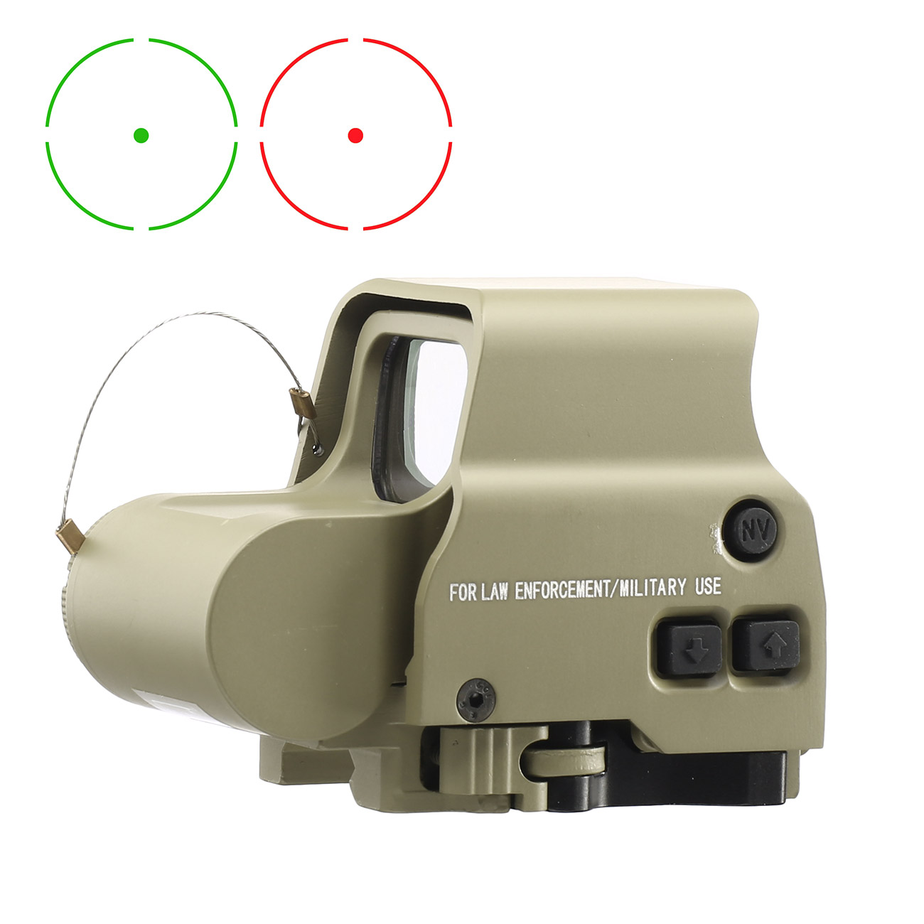 Aim-O X2 Type Holosight rot / grn mit QD Mount tan AO 3056-DE