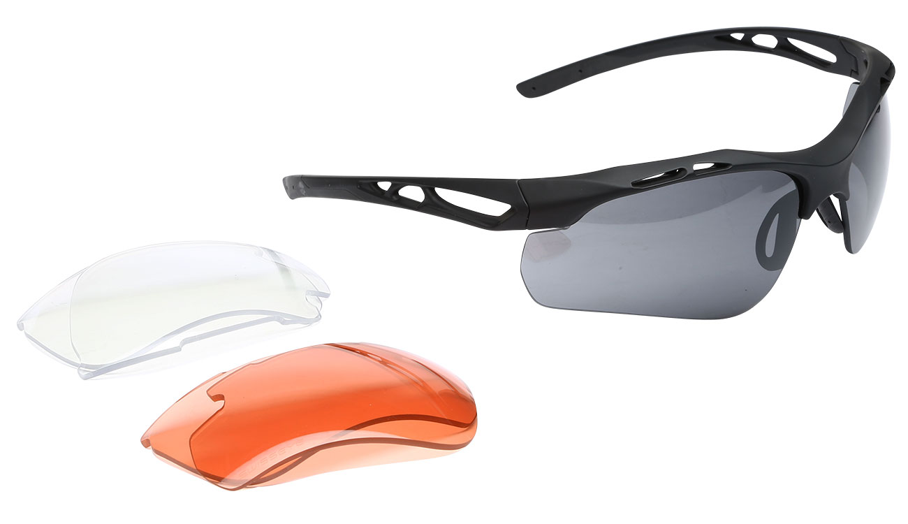 Swiss Eye Taktische Brille Attac schwarz
