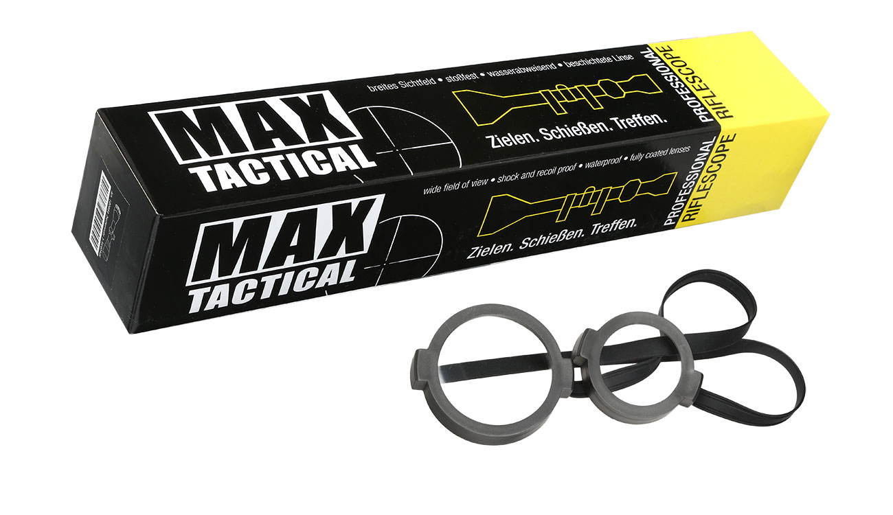 Max Tactical Premium Zielfernrohr 3-9x40 RGB-beleuchtet mit Montageringe für 11 mm Schiene schwarz Bild 1