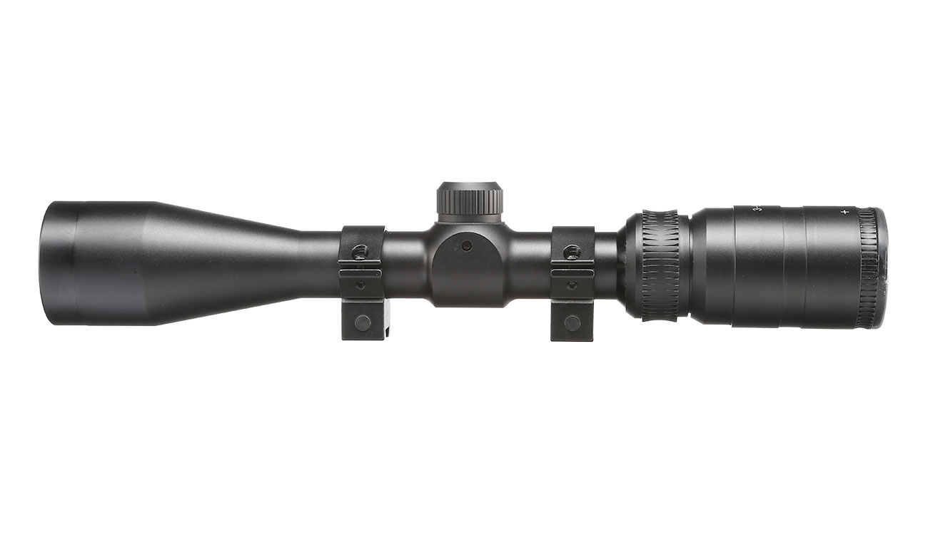 Max Tactical Zero Lock Zielfernrohr 3-9x40 mit Montageringe für 11 mm Schiene schwarz Bild 1