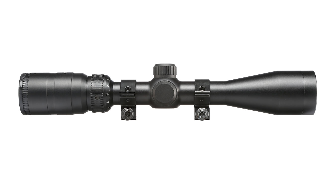 Max Tactical Zero Lock Zielfernrohr 3-9x40 mit Montageringe für 11 mm Schiene schwarz Bild 4