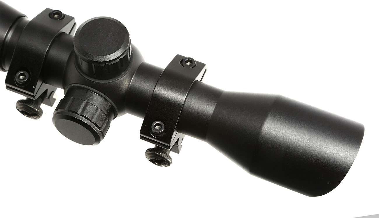 Max Tactical Sunshade Zielfernrohr Compact 6x32C für 22mm Schiene schwarz Bild 1