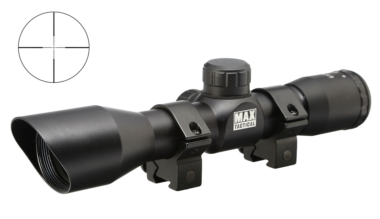 Max Tactical Sunshade Zielfernrohr Compact 6x32C für 11mm Schiene schwarz