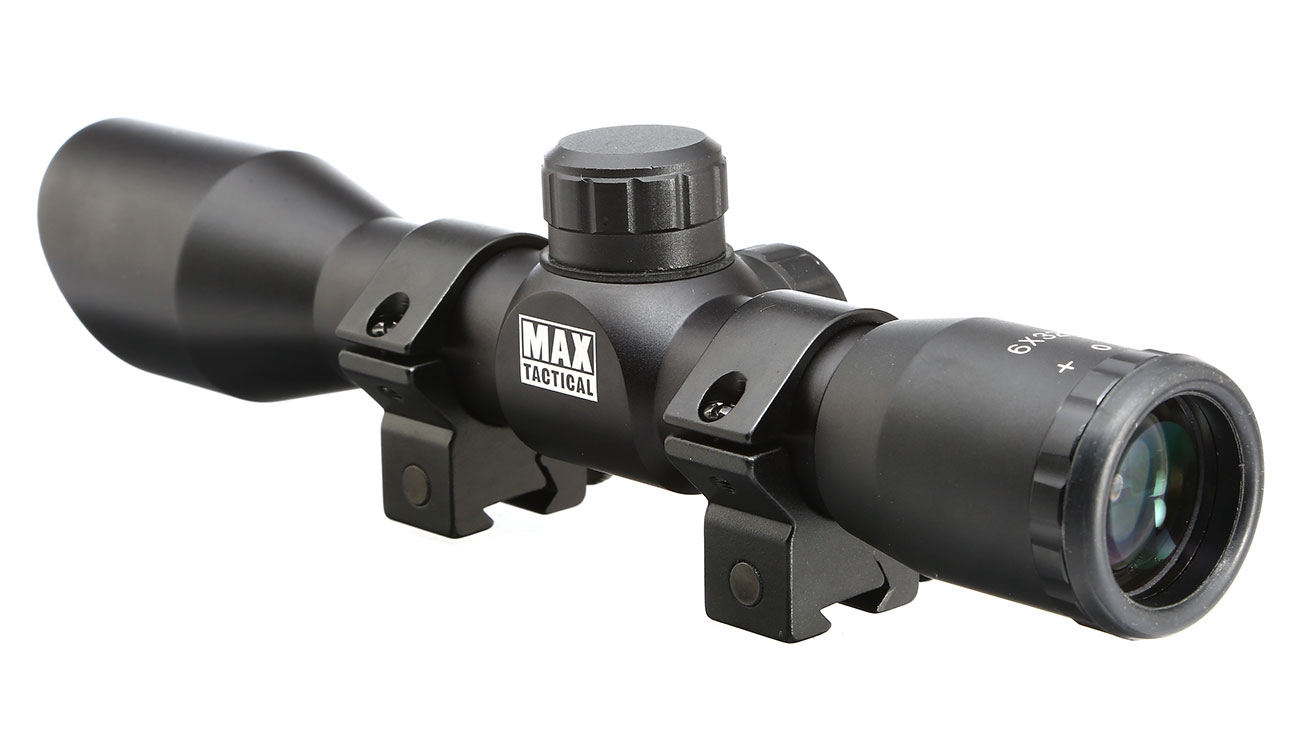 Max Tactical Sunshade Zielfernrohr Compact 6x32C für 11mm Schiene schwarz Bild 1