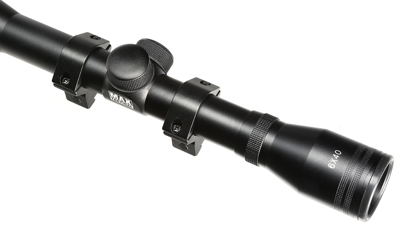 Max Tactical Zielfernrohr 6x40 mit Montageringe fr 11 mm Schiene schwarz Bild 5