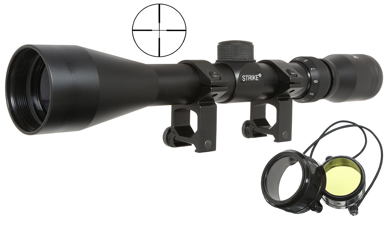 Strike Systems 3-9x40 Zielfernrohr / Mil-Dot f. 20-22mm Schienen schwarz