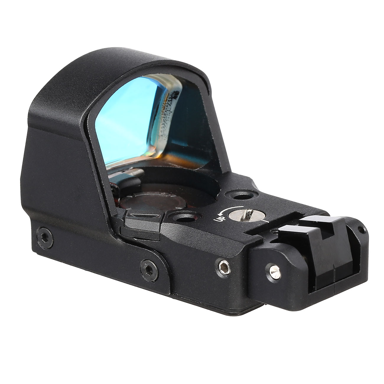 Aim-O DPP-Sight Type Micro Red Dot mit Lichtsensor inkl. Pistolenhalterungen schwarz AO 6007-BK Bild 4