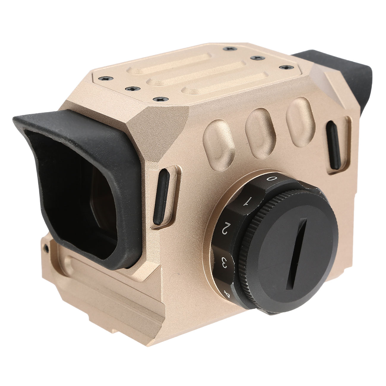 Aim-O E-Style Red-Dot Holosight m. 20-22mm Halterung tan AO 6004-DE Bild 1