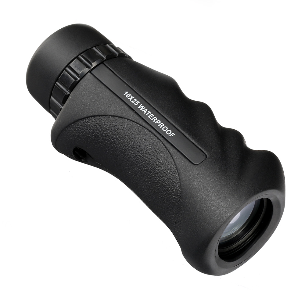 Danubia Monokular 10x25 wasserdicht, schwarz inkl. Umhngetasche Bild 1