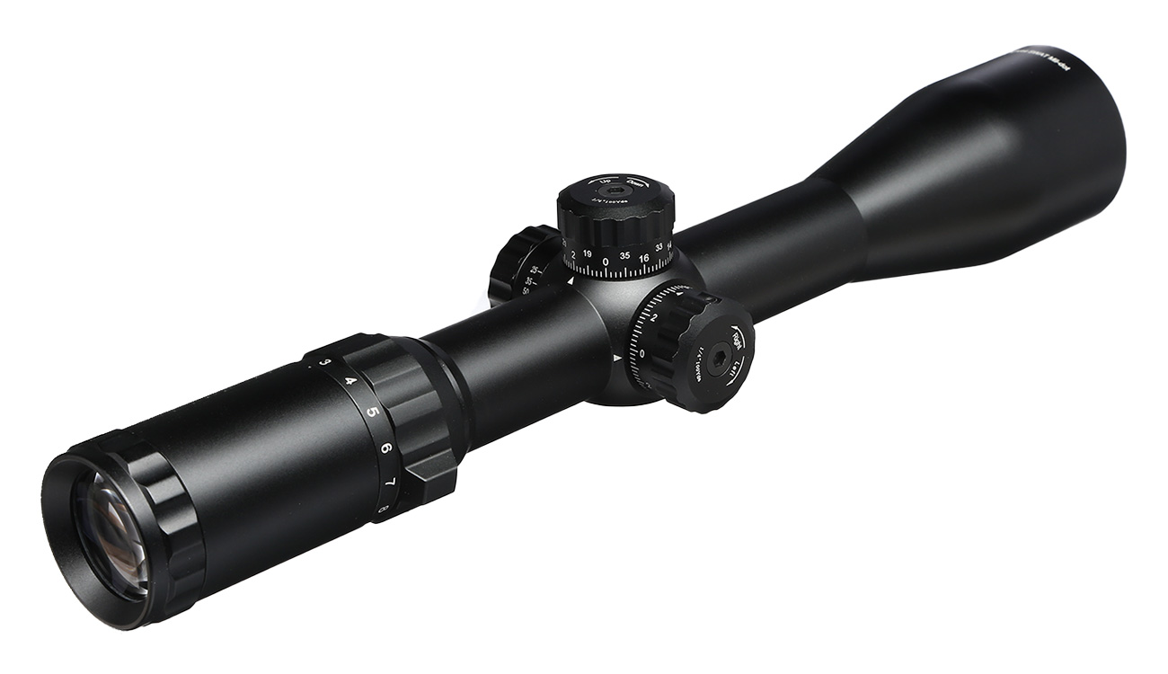UTG True Hunter Classic 3-12x44 Zielfernrohr Side AO / Mil-Dot ohne Montageringe schwarz Bild 1