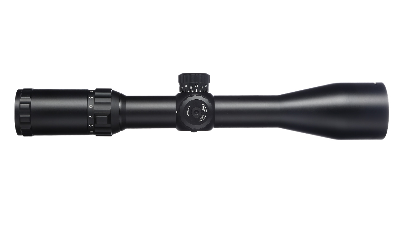 UTG True Hunter Classic 3-12x44 Zielfernrohr Side AO / Mil-Dot ohne Montageringe schwarz Bild 1