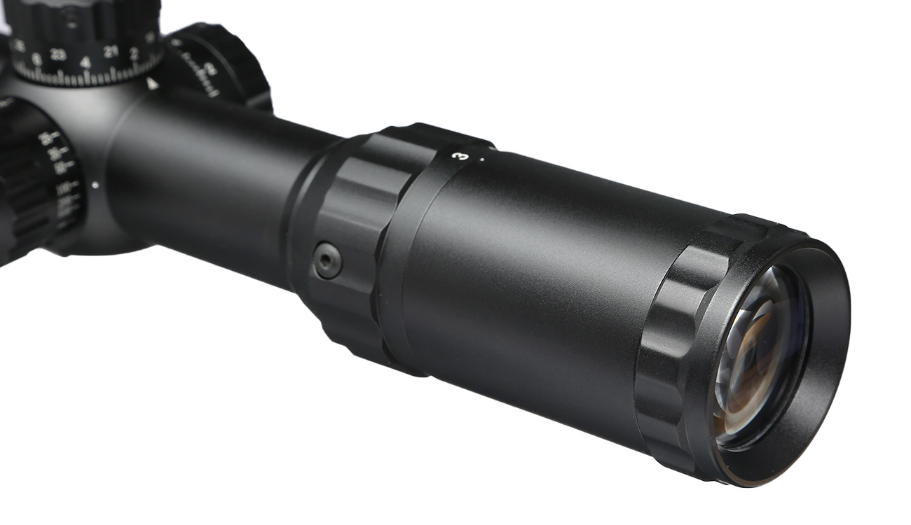 UTG True Hunter Classic 3-12x44 Zielfernrohr Side AO / Mil-Dot ohne Montageringe schwarz Bild 1