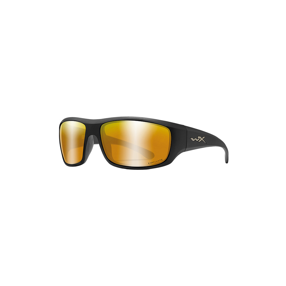 Wiley X Brille Omege Captivate matt schwarz Bronze Mirror polarisiert