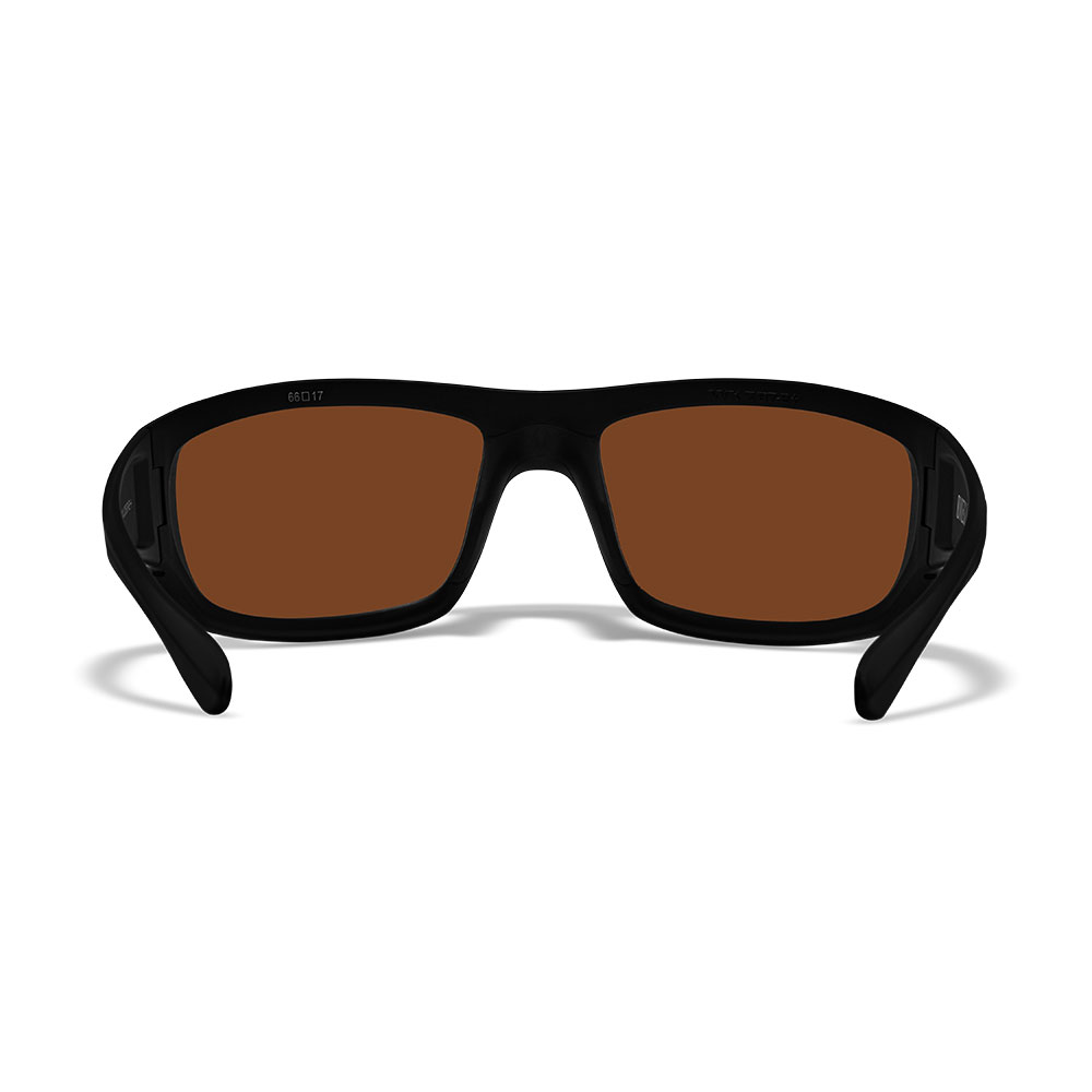 Wiley X Sonnenbrille Omega Captivate matt schwarz Glser Bronze verspiegelt polarisiert inkl. Brillenetui Bild 3