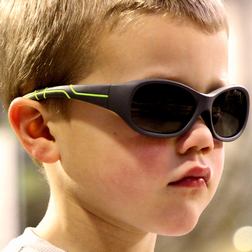 ActiveSol Sonnenbrille Kids @school sports 100% iger UV-Schutz grau/grün Bild 1