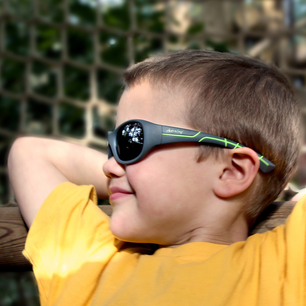 ActiveSol Sonnenbrille Kids @school sports 100% iger UV-Schutz grau/grün Bild 7