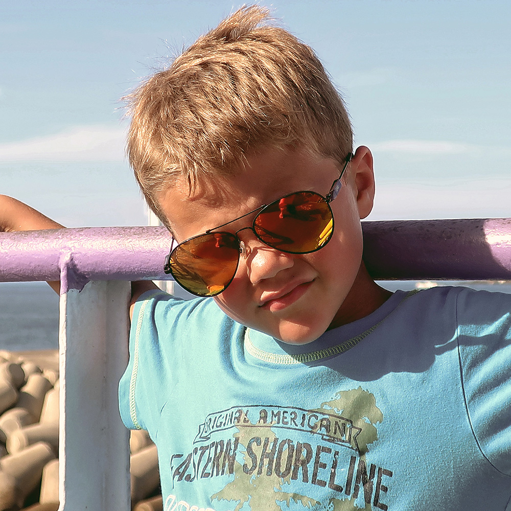 ActiveSol Sonnenbrille Kids Iron Air 100% iger UV-Schutz orange/verspiegelt Bild 1