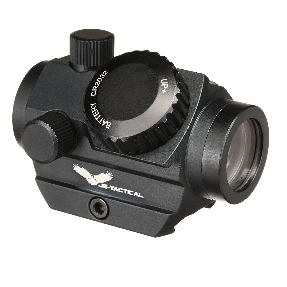 JS-Tactical Micro Red- / Green-Dot Sight inkl. 20 - 22 mm Halterung / Scope Riser schwarz Bild 1