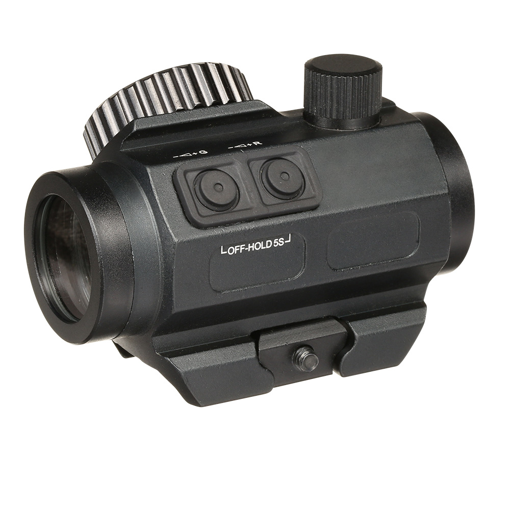 JS-Tactical Micro Red- / Green-Dot Sight inkl. 20 - 22 mm Halterung / Scope Riser schwarz Bild 4