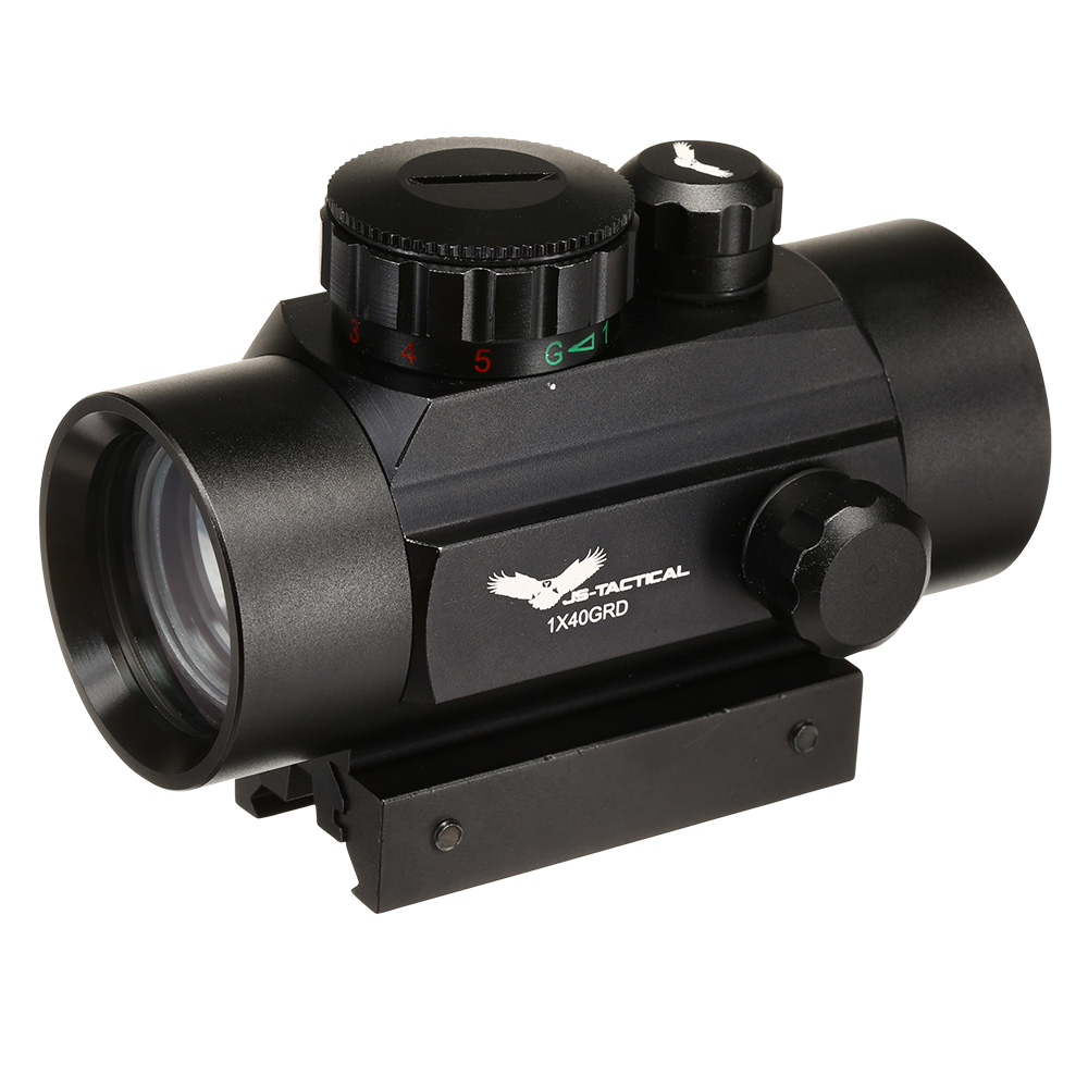 JS-Tactical 1x30 Red- / Green-Dot Sight inkl. 20 - 22 mm Halterung schwarz