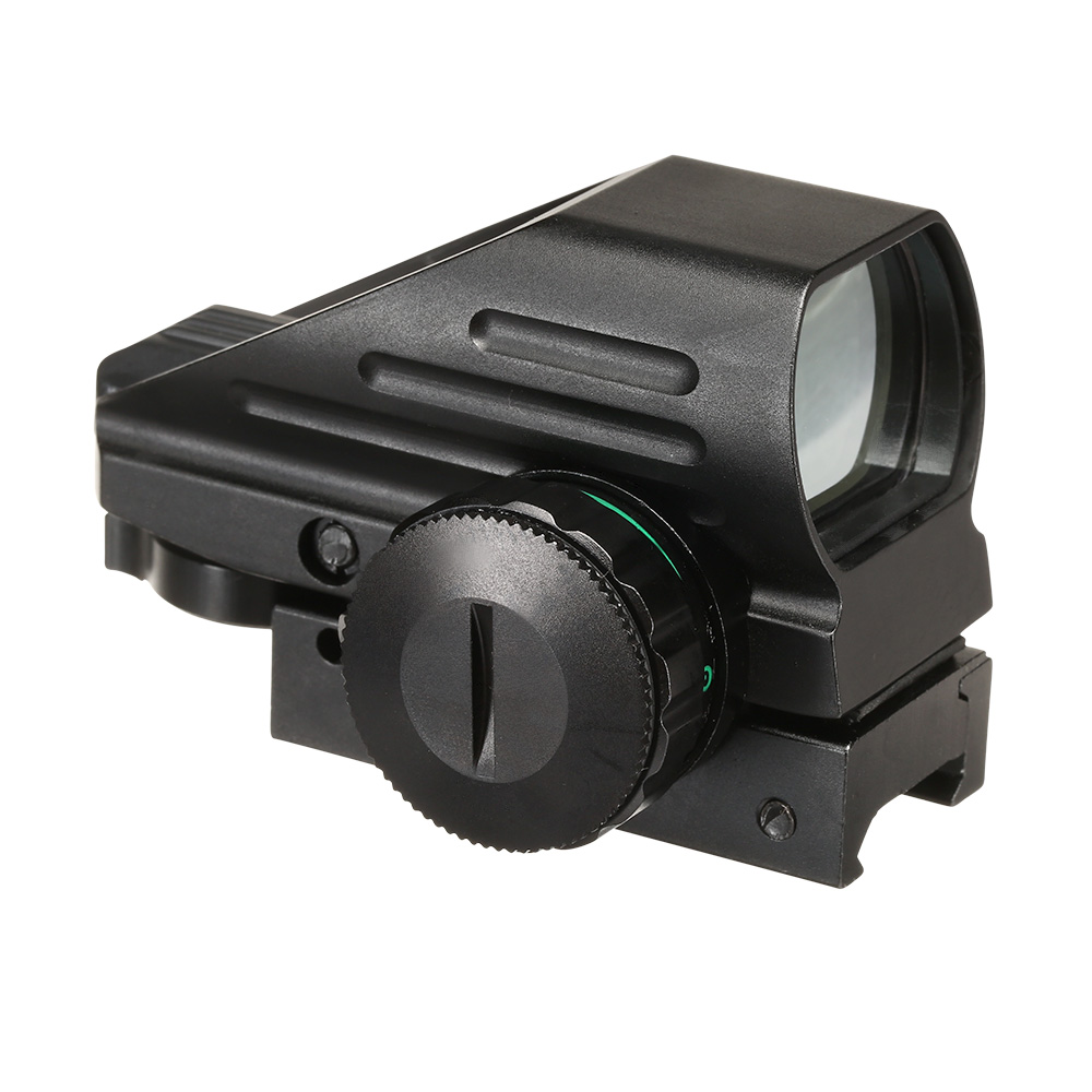 JS-Tactical Reflex 4 Red- / Green-Dot Sight mit 4 Absehen inkl. 20 - 22 mm Halterung schwarz Bild 1
