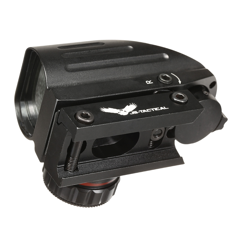 JS-Tactical Reflex 4 Red- / Green-Dot Sight mit 4 Absehen inkl. 20 - 22 mm Halterung schwarz Bild 6