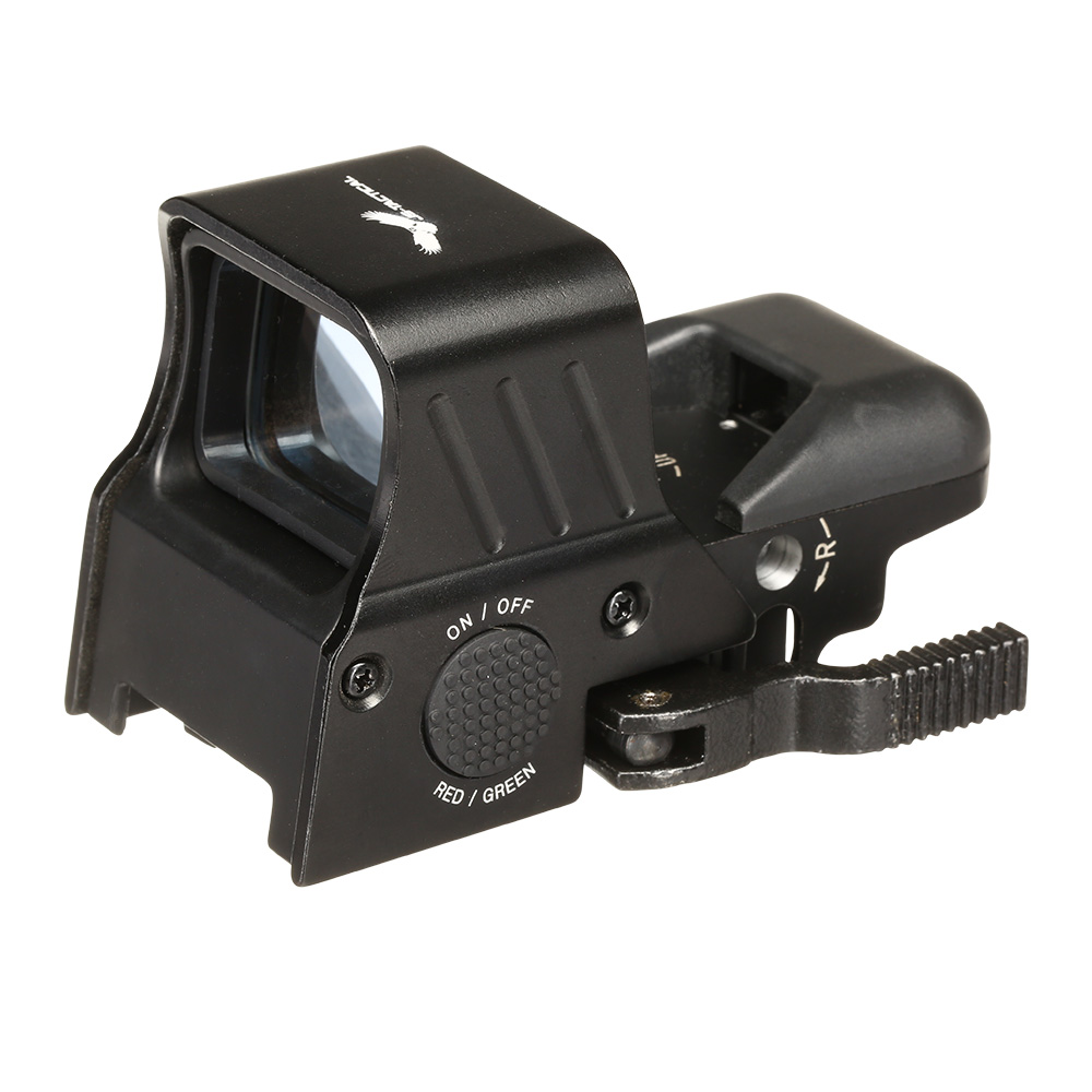 JS-Tactical Tactic 4 Red- / Green-Dot Sight mit 4 Absehen inkl. 20 - 22 mm Halterung schwarz