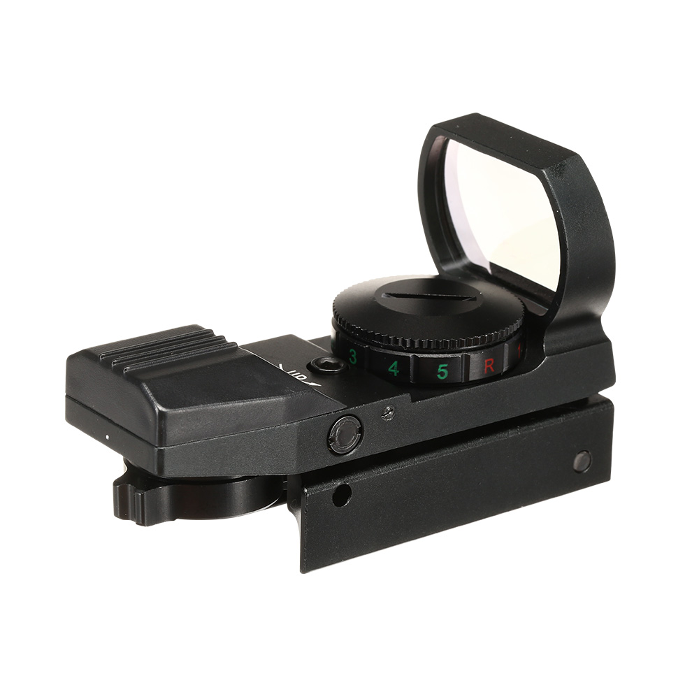 JS-Tactical Compact Red- / Green-Dot Sight mit 4 Absehen inkl. 20 - 22 mm Halterung schwarz Bild 4