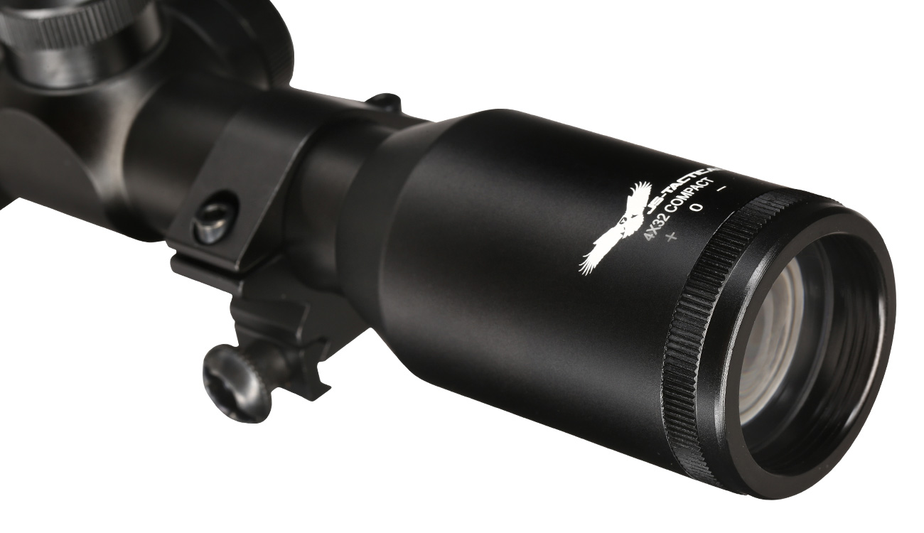 JS-Tactical 4x32mm Compact Zielfernrohr inkl. 22mm Halteringe schwarz Bild 8