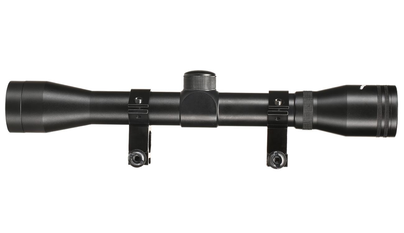 JS-Tactical 4x32mm Standard Zielfernrohr inkl. 20 - 22mm Halteringe schwarz Bild 2