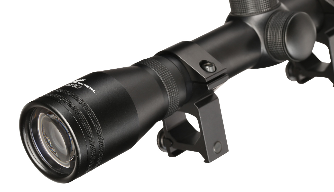 JS-Tactical 4x32mm Standard Zielfernrohr inkl. 20 - 22mm Halteringe schwarz Bild 1