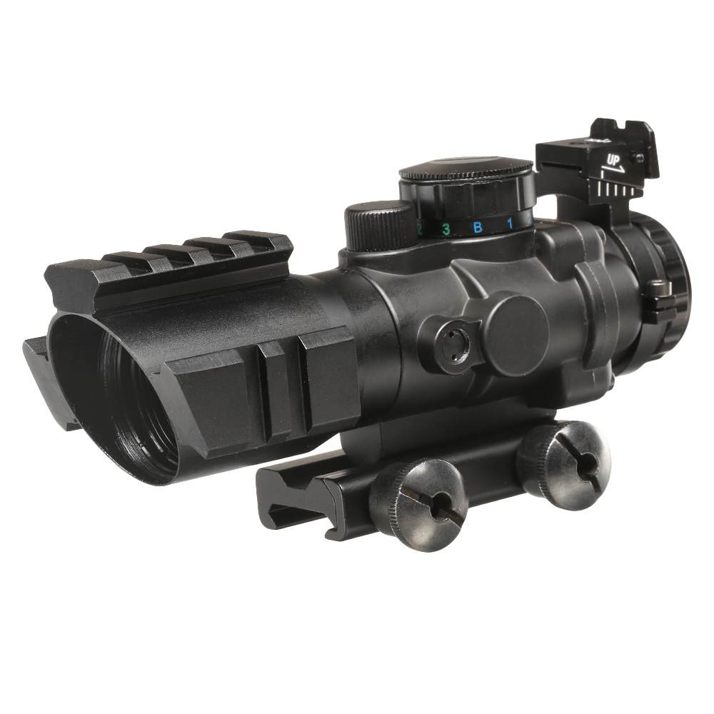 Nuprol NPCog Tactical Scope 4x32 Red- / Green- / Blue-Dot inkl. 20-22mm Halterung schwarz