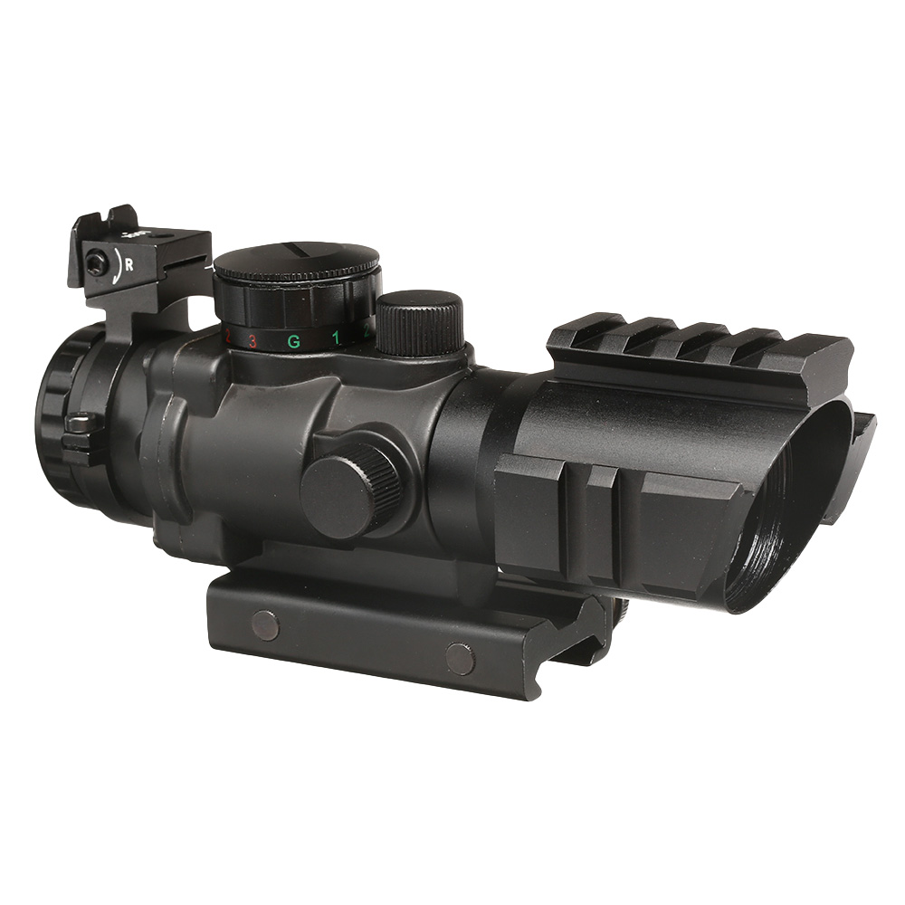 Nuprol NPCog Tactical Scope 4x32 Red- / Green- / Blue-Dot inkl. 20-22mm Halterung schwarz Bild 1