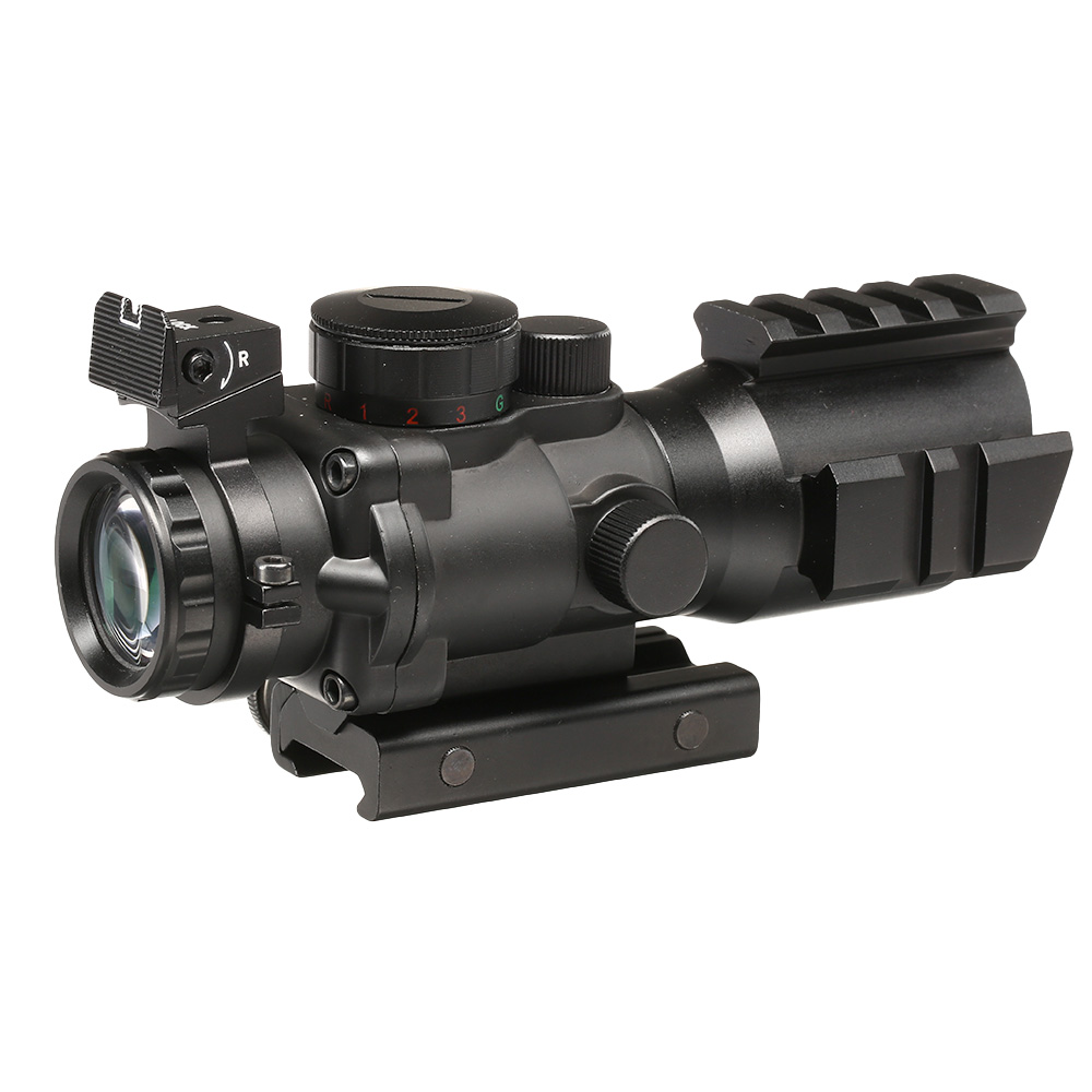 Nuprol NPCog Tactical Scope 4x32 Red- / Green- / Blue-Dot inkl. 20-22mm Halterung schwarz Bild 2