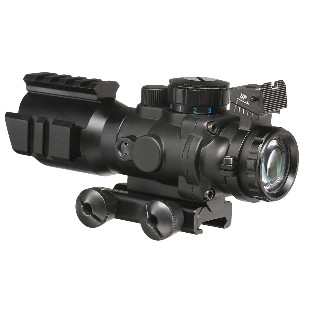 Nuprol NPCog Tactical Scope 4x32 Red- / Green- / Blue-Dot inkl. 20-22mm Halterung schwarz Bild 3