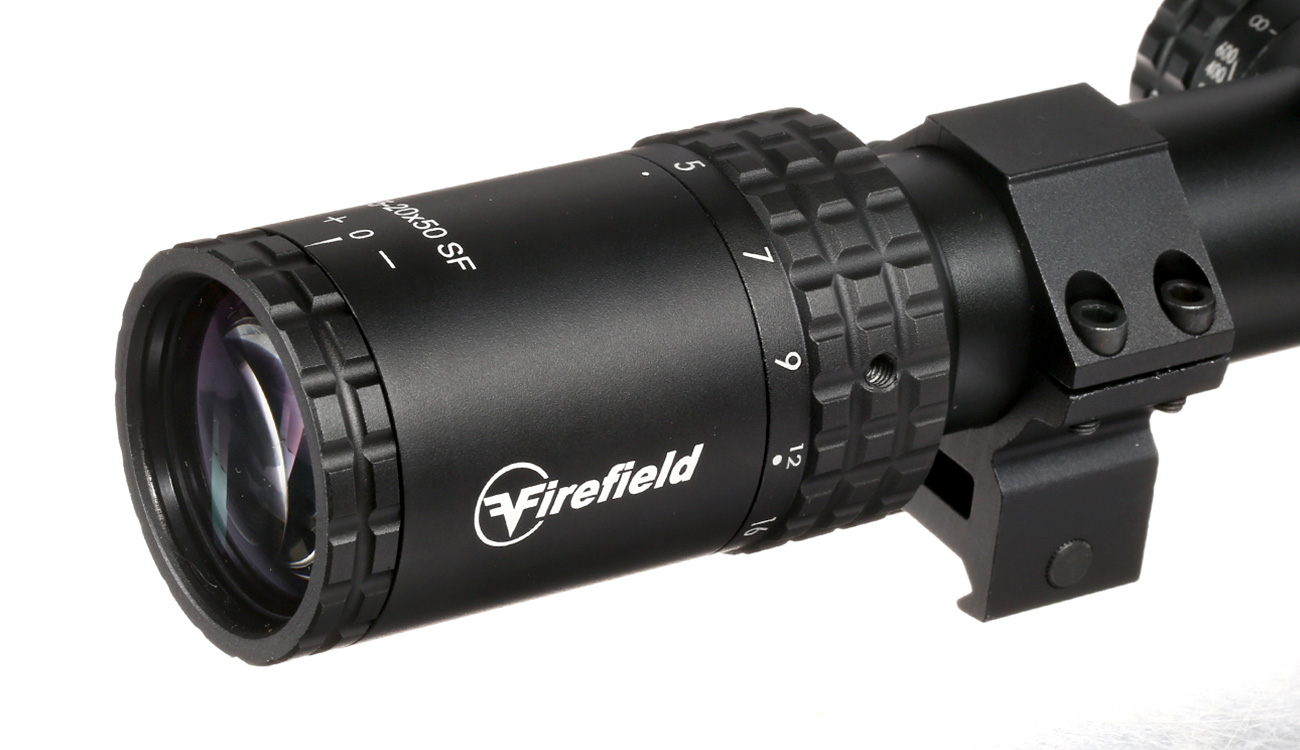 Firefield RapidStrike 5-20x50 Mil-Hash Zielfernrohr inkl. 20-22mm Ringe schwarz Bild 9