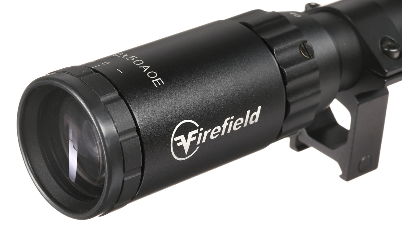 Firefield Tactical 10-40x50AO IR Mil-Dot Zielfernrohr beleuchtet inkl. 20-22mm Ringe schwarz Bild 8