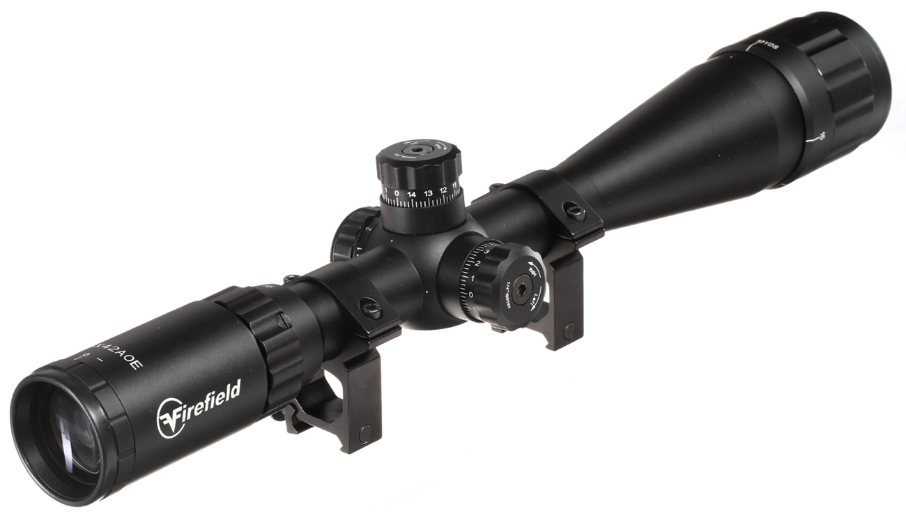 Firefield Tactical 4-16x42AO IR Mil-Dot Zielfernrohr beleuchtet inkl. 20-22mm Ringe schwarz Bild 1