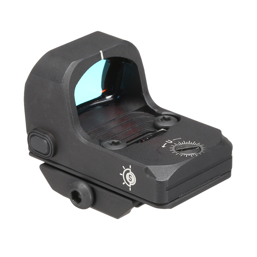 UTG OP3 SLS Reflex Micro Dot Red 4 MOA Single-Dot Sensor LPZ RMR-Footprint inkl. Adaptive Base schwarz Bild 3