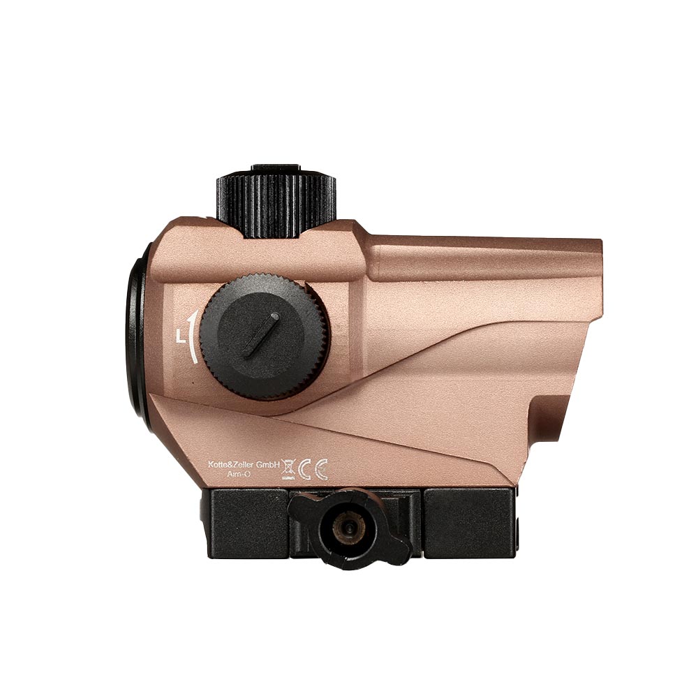 Aim-O SP1 Reflex Type Red Dot m. 20 - 22mm Halterung mit Riser tan AO 6009-DE Bild 5
