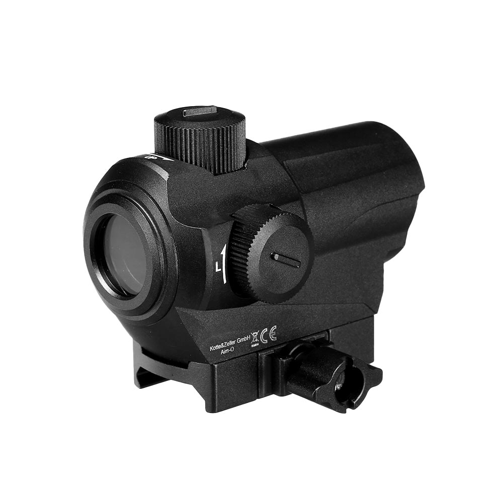 Aim-O SP1 Reflex Type Red Dot m. 20 - 22mm Halterung mit Riser schwarz AO 6009-BK Bild 1