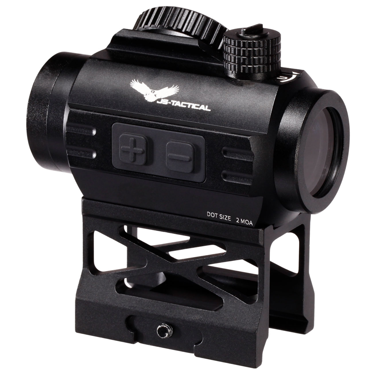 JS-Tactical BD01 2 MOA Red-Dot Sight inkl. 20 - 22 mm Halterung / Scope Riser schwarz Bild 2