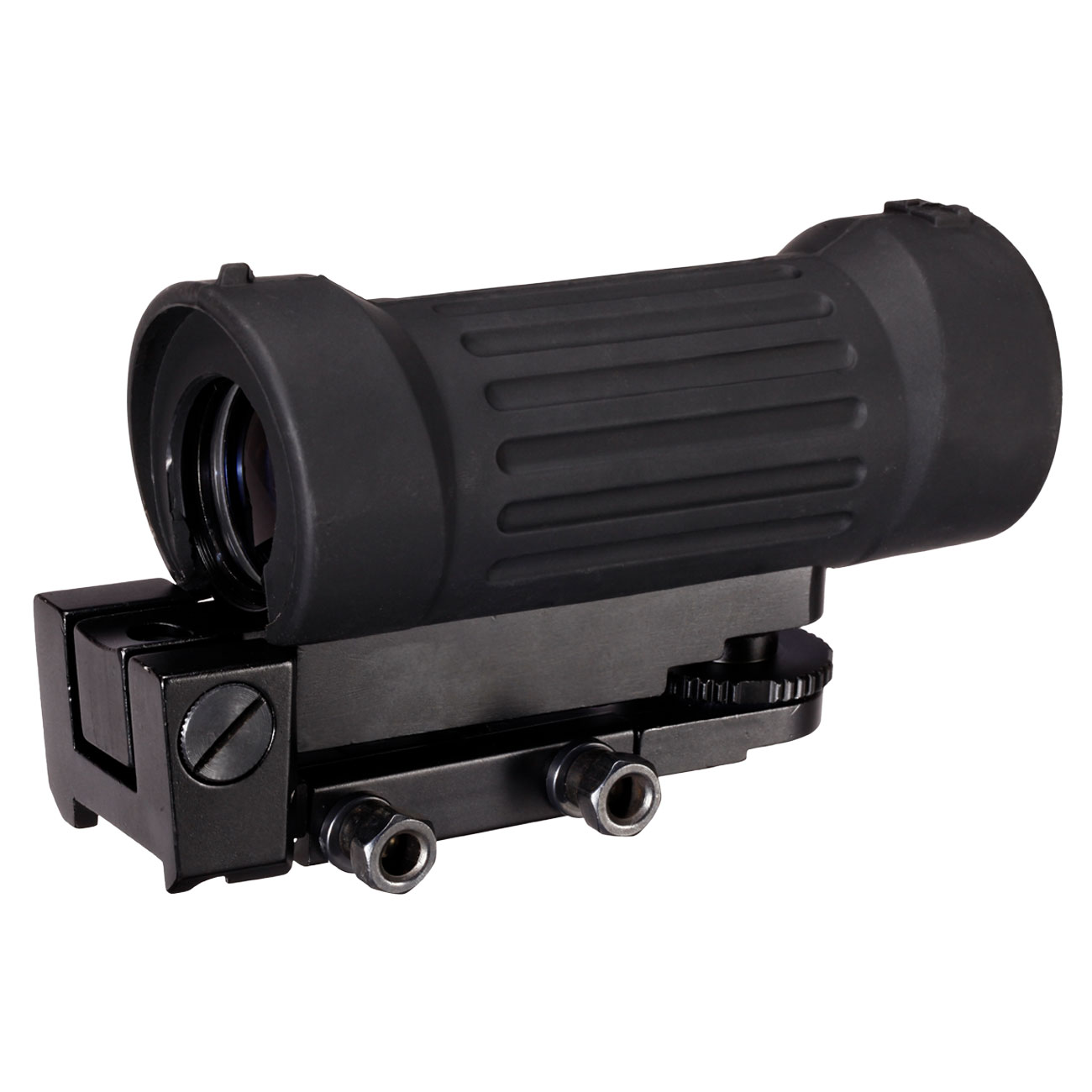 Aim-O E-Type Scope 4x30 mit Gummiummantelung inklusiv 20 - 22mm Halterung schwarz AO 3035-BK