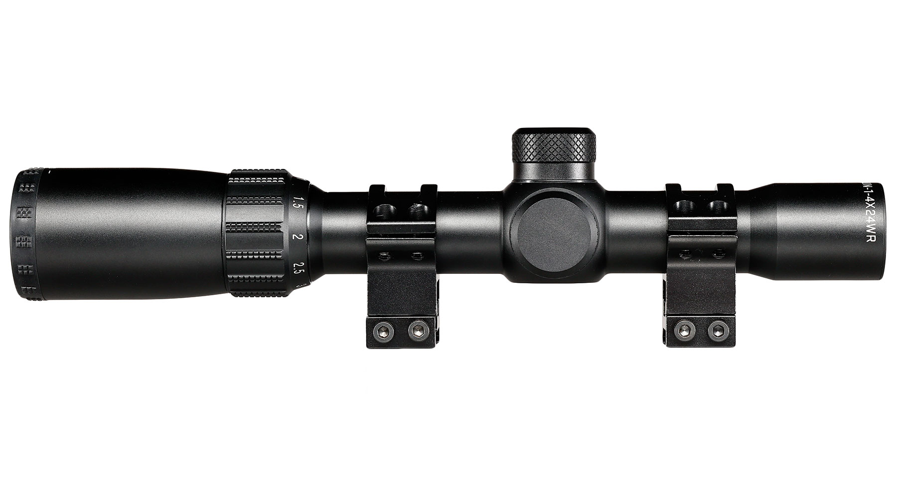 Sig Sauer Zielfernrohr AIR T4 1-4x24 Mil-Dot inkl. Montageringe fr 22 mm Schiene schwarz Bild 4