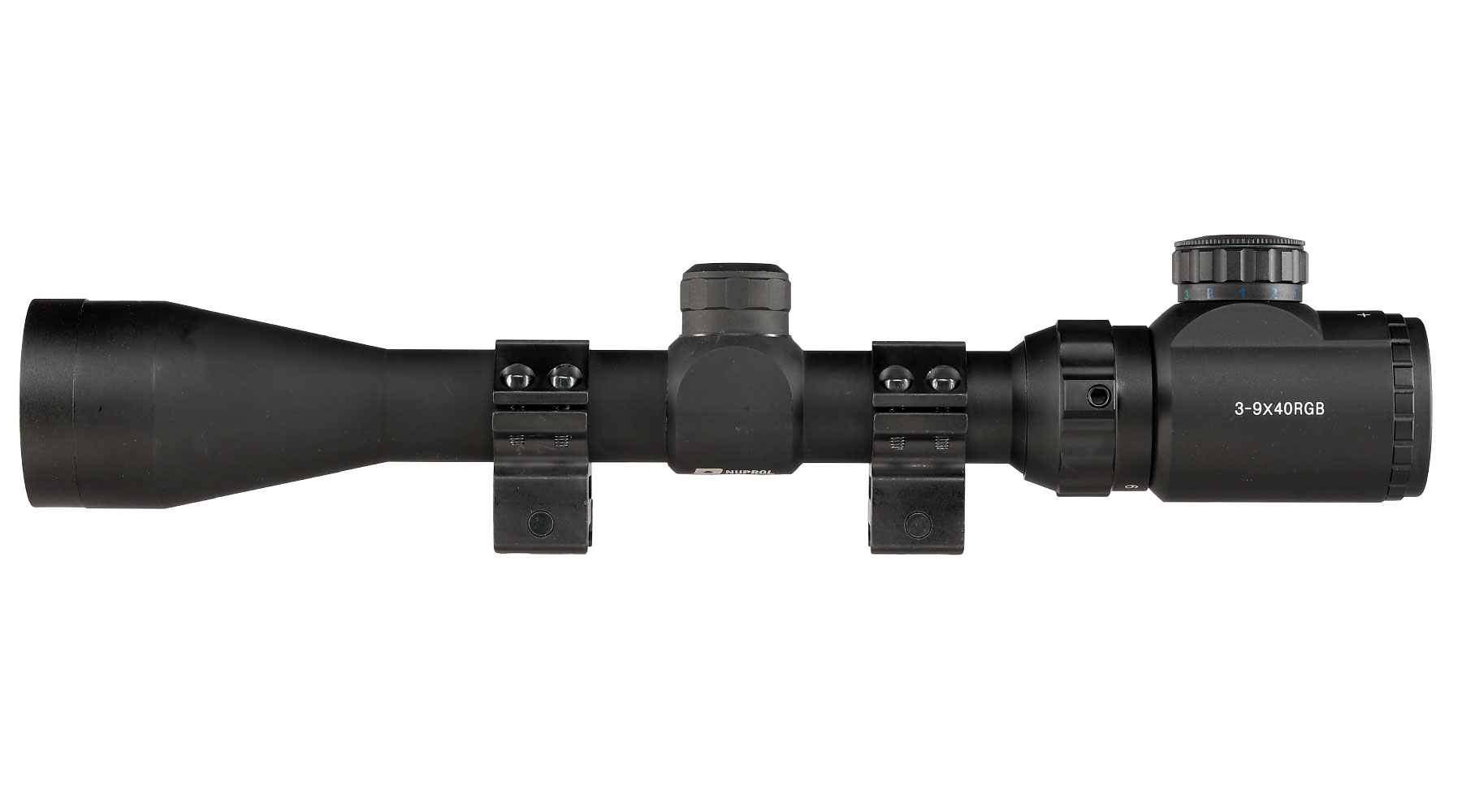 Nuprol Optics 3-9x40IR Mil-Dot Zielfernrohr beleuchtet inkl. 20-22mm / 11mm Ringe schwarz Bild 4