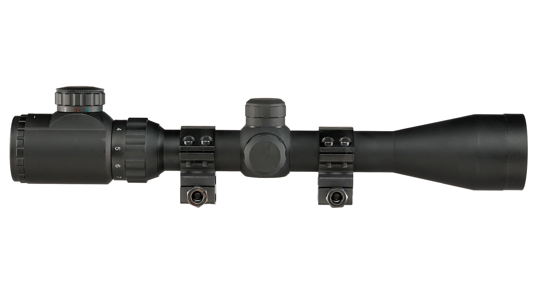 Nuprol Optics 3-9x40IR Mil-Dot Zielfernrohr beleuchtet inkl. 20-22mm / 11mm Ringe schwarz Bild 5