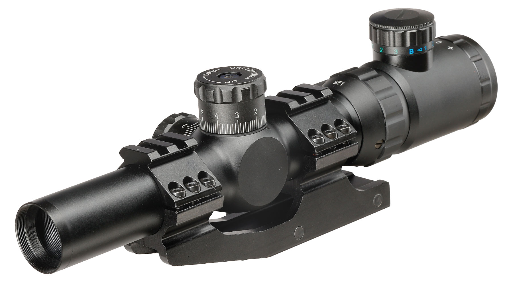 Nuprol Optics ZR10 1,25-5x26IR Circle-Dot Zielfernrohr beleuchtet inkl. 20-22mm Integralmontage schwarz